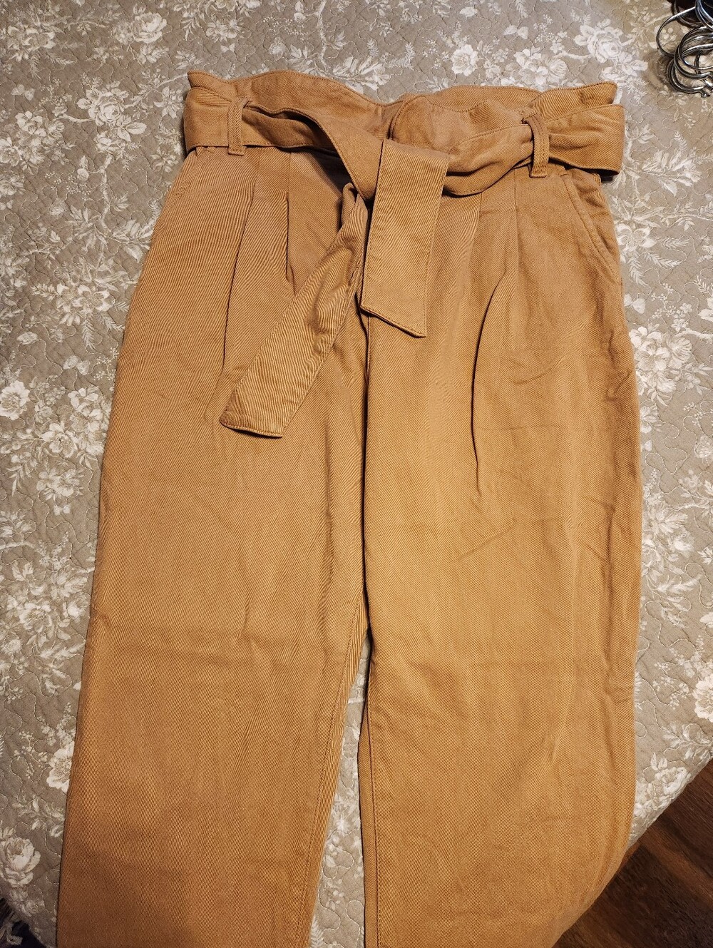 Sezane austin pants caramel